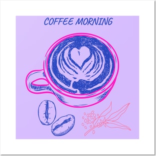 Coffee Morning Monday Posters and Art